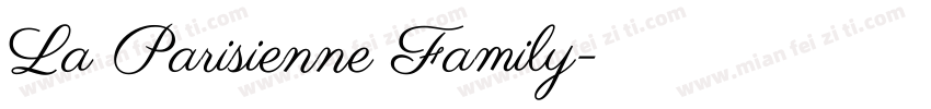 La Parisienne Family字体转换